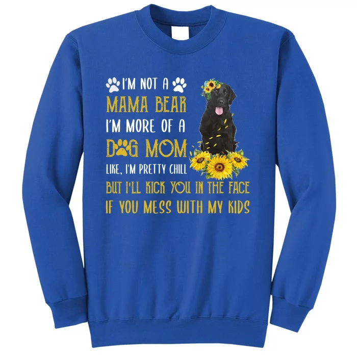 Sunflower Flat Coated Mom Mothers Day Dog Mom Gift Tall Sweatshirt