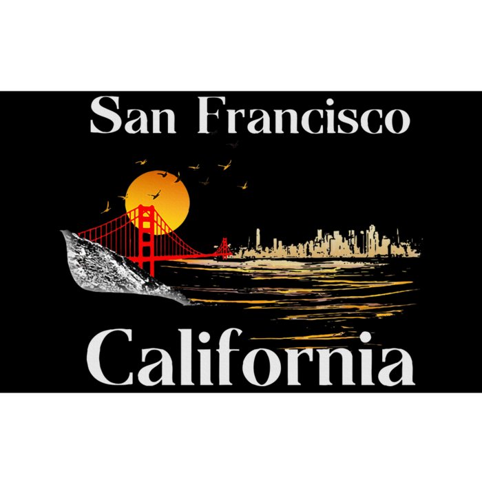 San Francisco California Cityscape Bumper Sticker