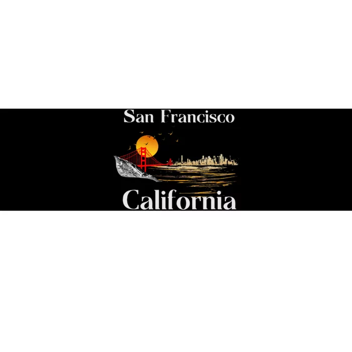 San Francisco California Cityscape Bumper Sticker