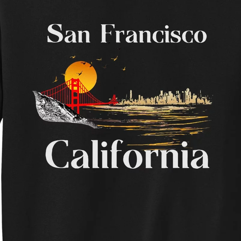 San Francisco California Cityscape Tall Sweatshirt