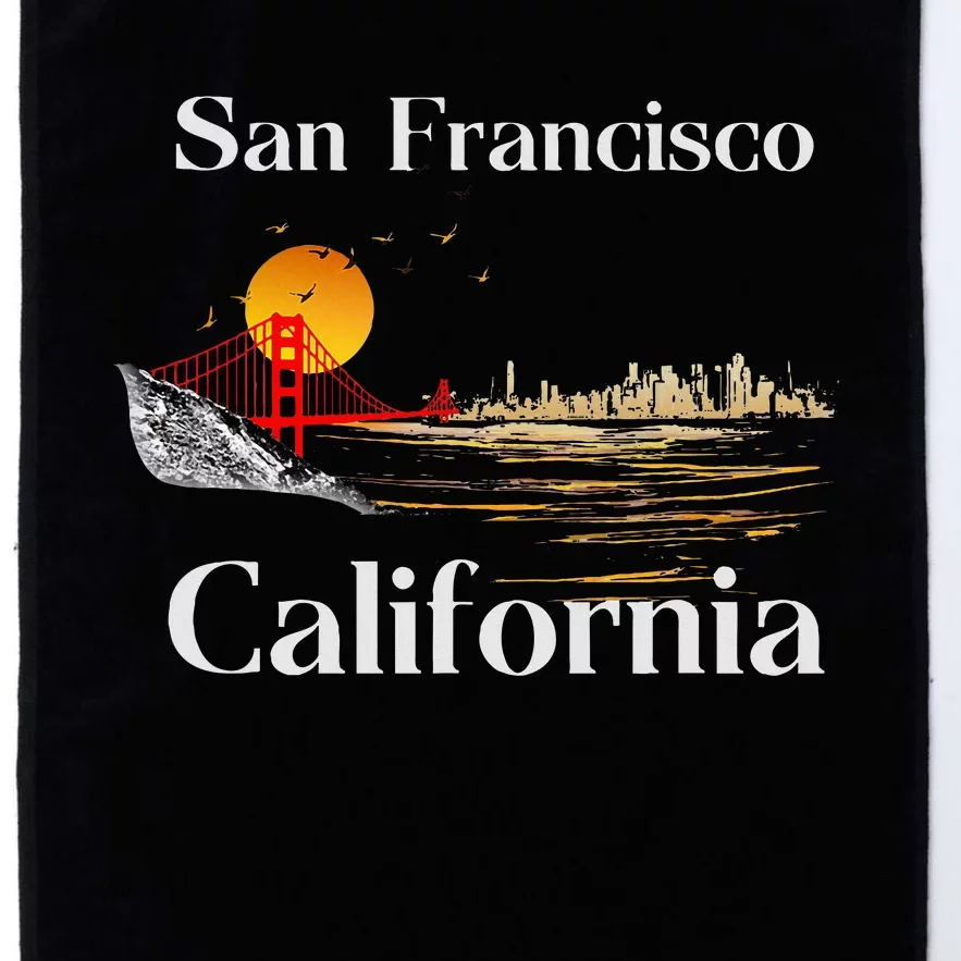 San Francisco California Cityscape Platinum Collection Golf Towel