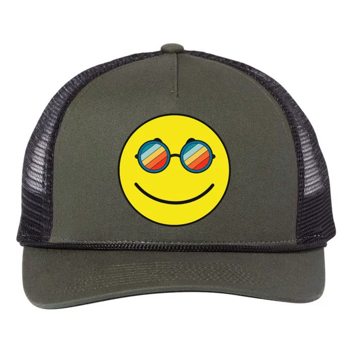 Smiling Face Costume Happy Cute Smile Trendy Retro Rope Trucker Hat Cap