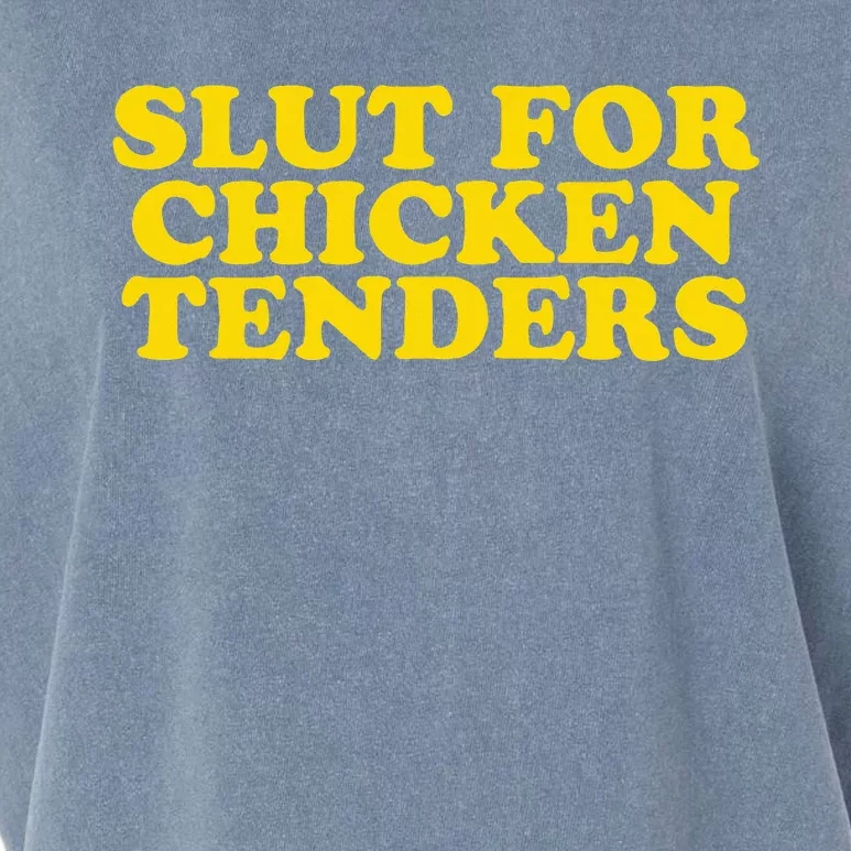 Slut For Chicken Tenders  Funny Gag Gift Garment-Dyed Women's Muscle Tee