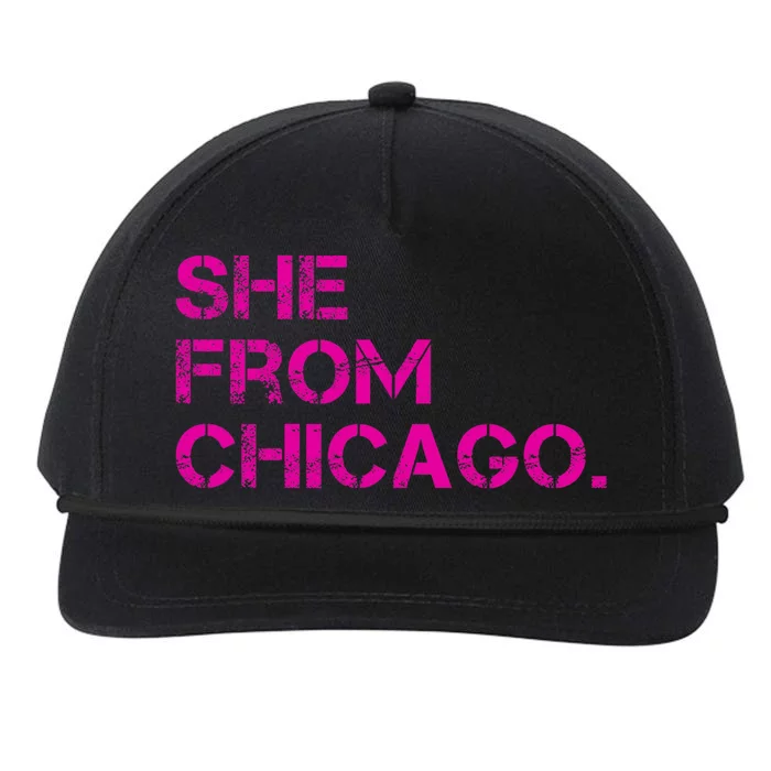 She From Chicago Snapback Five-Panel Rope Hat