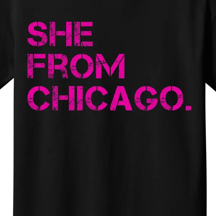 She From Chicago Kids T-Shirt