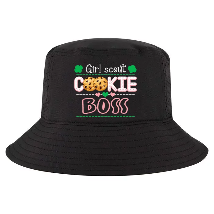 Scout For Cookie Boss Funny Scouting Family Matching Cool Comfort Performance Bucket Hat