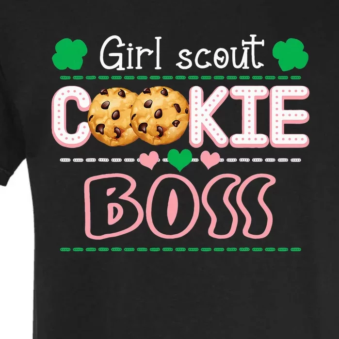 Scout For Cookie Boss Funny Scouting Family Matching Garment-Dyed Heavyweight T-Shirt