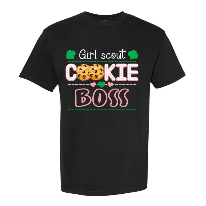 Scout For Cookie Boss Funny Scouting Family Matching Garment-Dyed Heavyweight T-Shirt