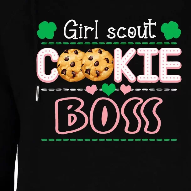 Scout For Cookie Boss Funny Scouting Family Matching Womens Funnel Neck Pullover Hood