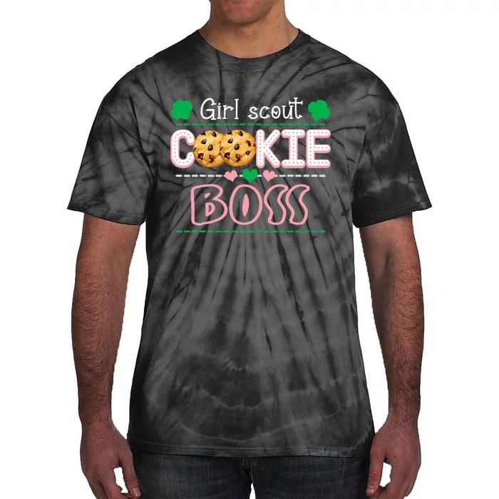 Scout For Cookie Boss Funny Scouting Family Matching Tie-Dye T-Shirt