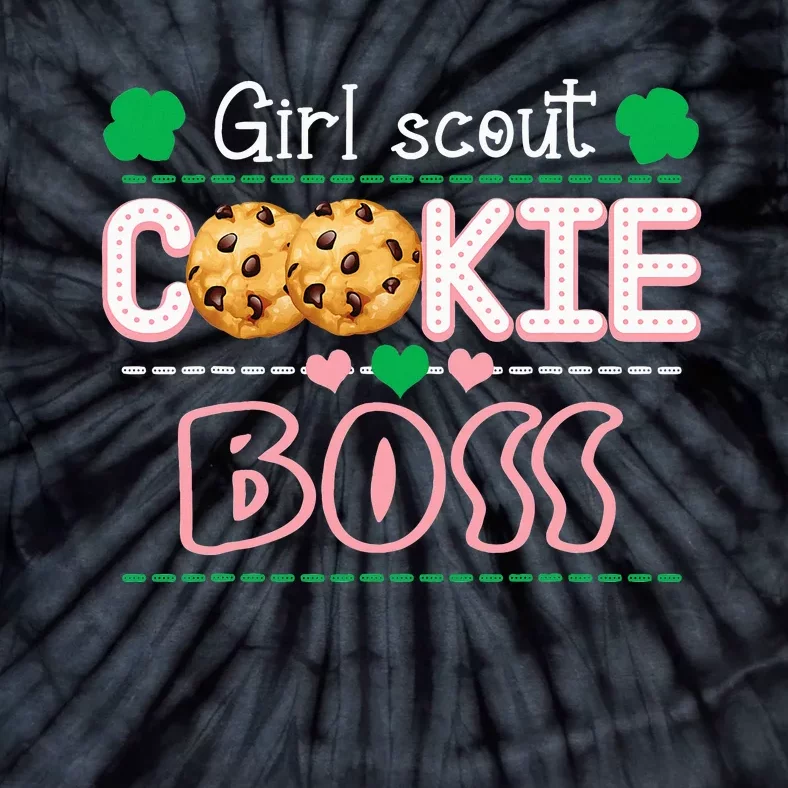 Scout For Cookie Boss Funny Scouting Family Matching Tie-Dye T-Shirt