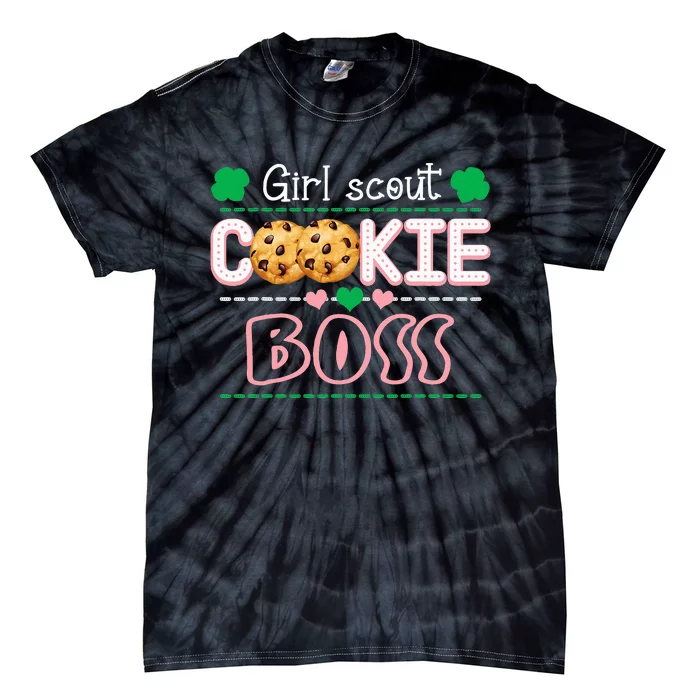 Scout For Cookie Boss Funny Scouting Family Matching Tie-Dye T-Shirt