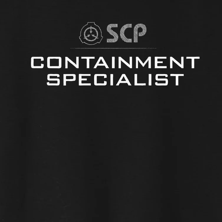 Scp Foundation Containment Specialist Design Women's Crop Top Tee