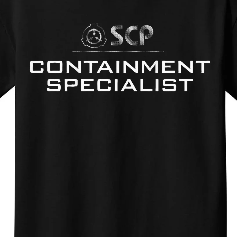 Scp Foundation Containment Specialist Design Kids T-Shirt