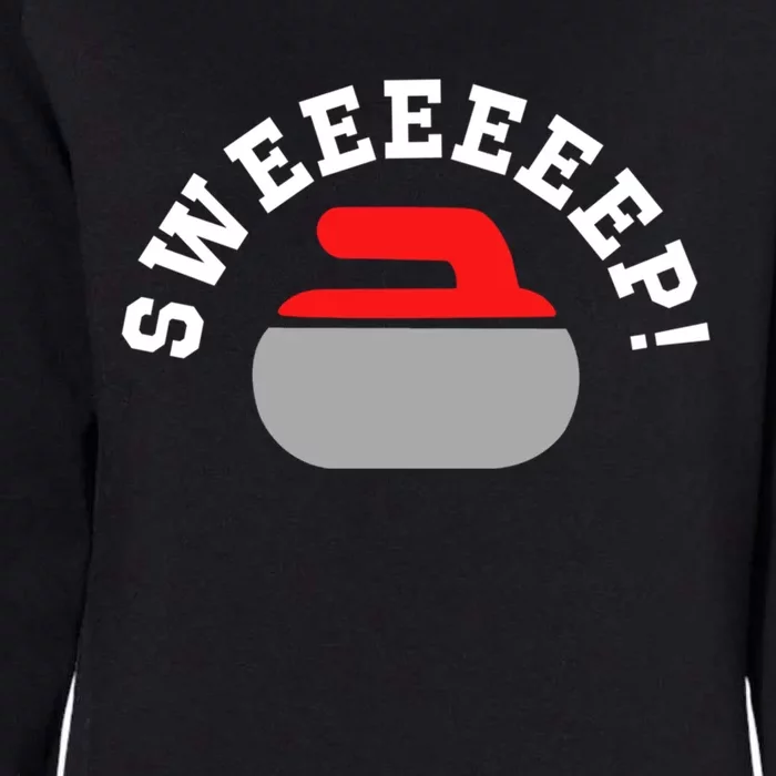 Sweep! Funny Curling Rock Stone Sweep Broom Gift Womens California Wash Sweatshirt