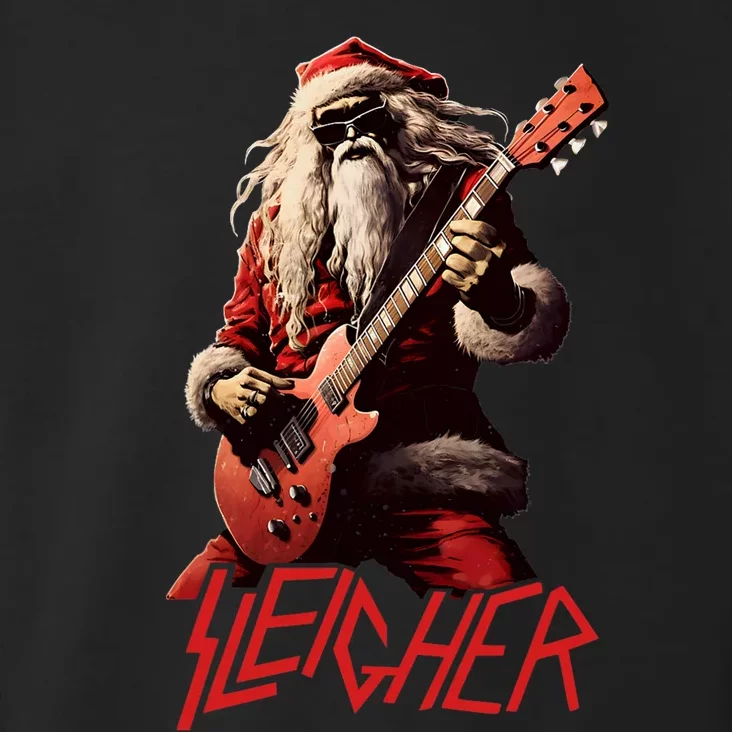 Sleigher Funny Christmas Heavy Metal Music Toddler Hoodie