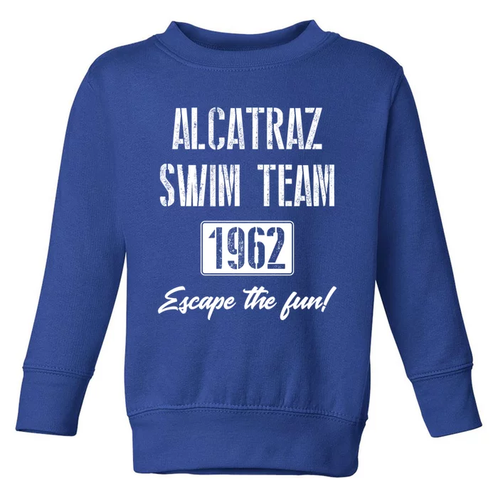 San Francisco California Penitentiary Alcatraz Swim Team Gift Toddler Sweatshirt