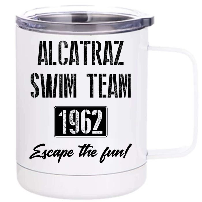 San Francisco California Penitentiary Alcatraz Swim Team Gift Front & Back 12oz Stainless Steel Tumbler Cup