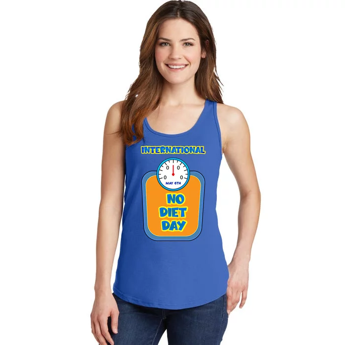 Sugar Fat Carbs Fast Food On Intl No Diet Day Gift Ladies Essential Tank