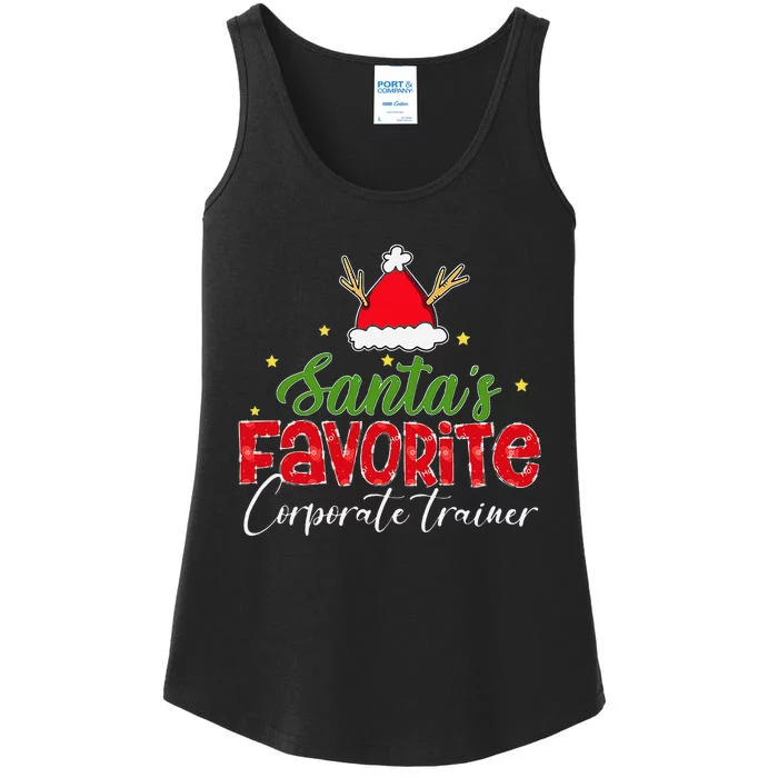 SantaS Favorite Corporate Trainer Christmas Ladies Essential Tank