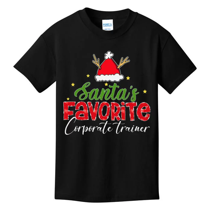 SantaS Favorite Corporate Trainer Christmas Kids T-Shirt