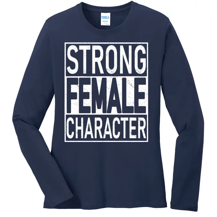 Strong Female Character Ladies Long Sleeve Shirt