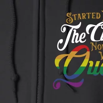 Started From Closet Now We Are Queer Lgbt Lgbtq Pride Month Full Zip Hoodie