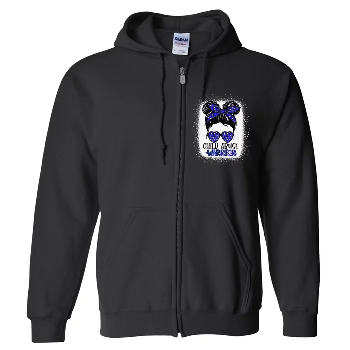 StandUp For Children Stop Child Abuse Prevention Awareness Full Zip Hoodie