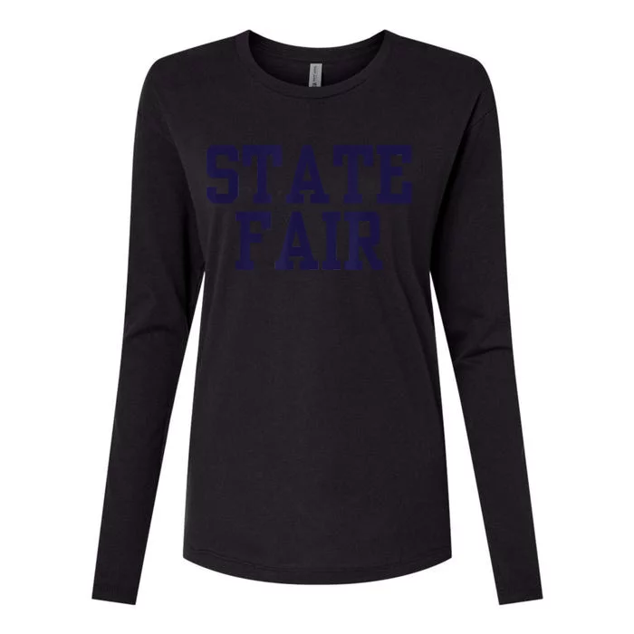 State Fair Community College 02 Womens Cotton Relaxed Long Sleeve T-Shirt