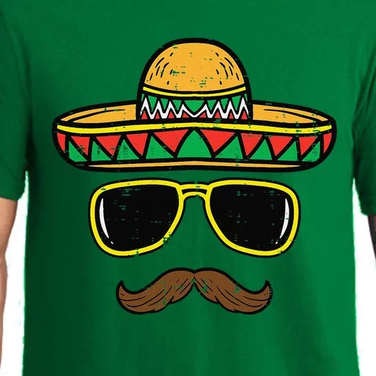 Sombrero Face Cinco De Mayo Mexican Fiesta Party Pajama Set