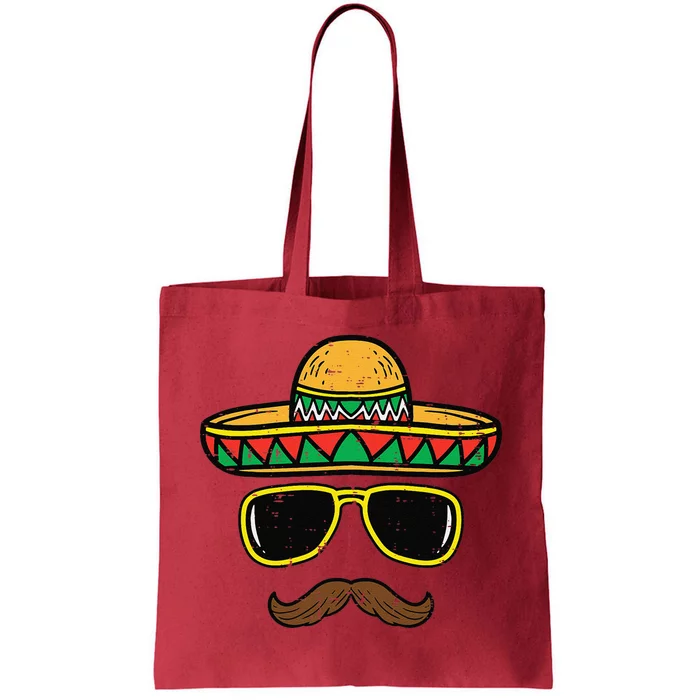 Sombrero Face Cinco De Mayo Mexican Fiesta Party Tote Bag