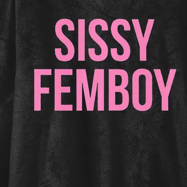 Sissy Femboy Crossdressing Aesthetic Hooded Wearable Blanket