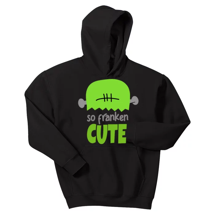 So Franken Cute Frankenstein Halloween Kids Hoodie