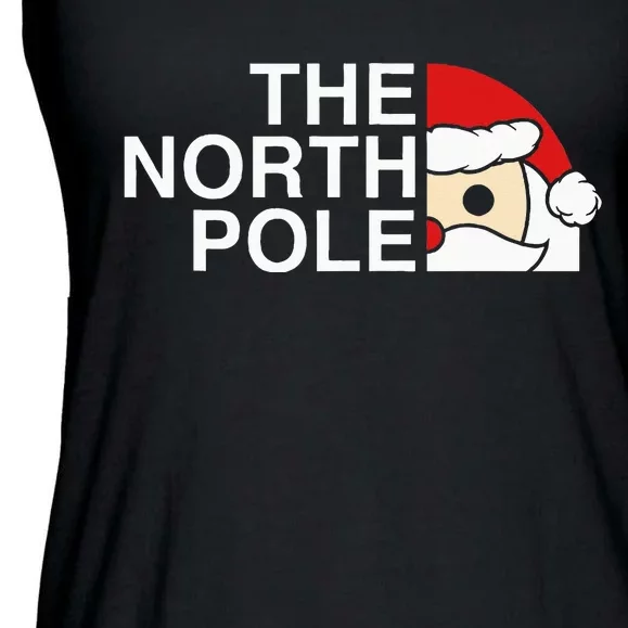 Santa Face Christmas Parody The North Pole Ladies Essential Flowy Tank