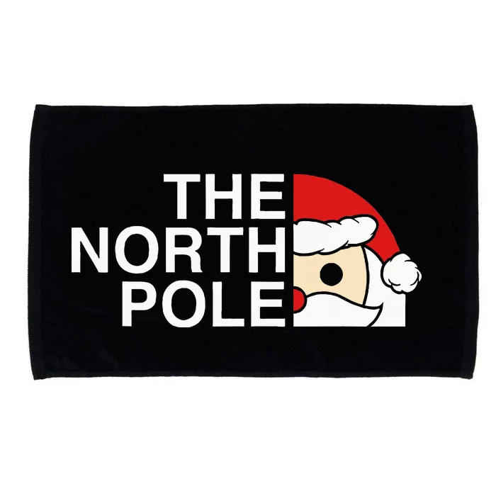 Santa Face Christmas Parody The North Pole Microfiber Hand Towel