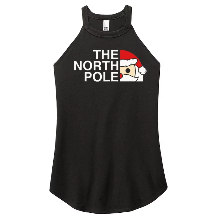 Santa Face Christmas Parody The North Pole Women’s Perfect Tri Rocker Tank