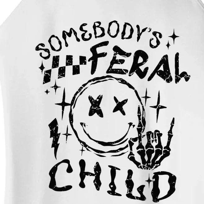 SomebodyS Feral Child Women’s Perfect Tri Rocker Tank