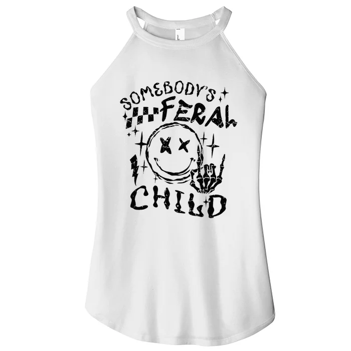 SomebodyS Feral Child Women’s Perfect Tri Rocker Tank