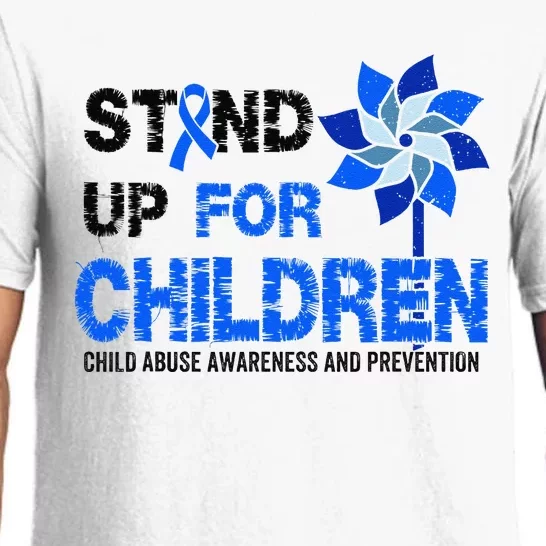 Standup For Children Child Abuse Prevention Awareness Month Gift Pajama Set