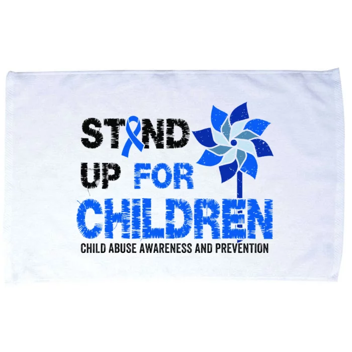 Standup For Children Child Abuse Prevention Awareness Month Gift Microfiber Hand Towel