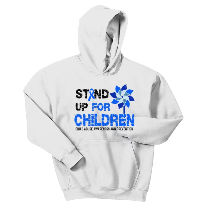 Standup For Children Child Abuse Prevention Awareness Month Gift Kids Hoodie