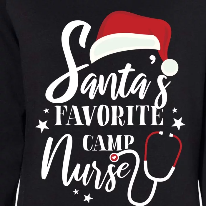 Santa Favorite Camp Nurse Outfit Funny Cute Xmas Gift Womens California Wash Sweatshirt