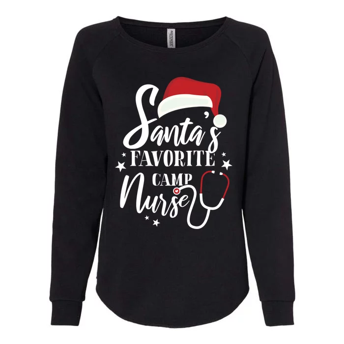 Santa Favorite Camp Nurse Outfit Funny Cute Xmas Gift Womens California Wash Sweatshirt