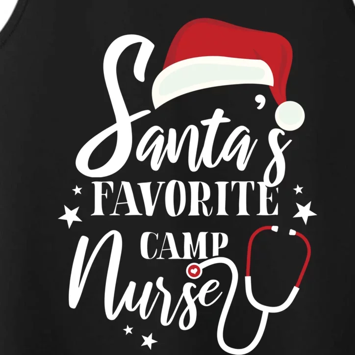 Santa Favorite Camp Nurse Outfit Funny Cute Xmas Gift Performance Tank