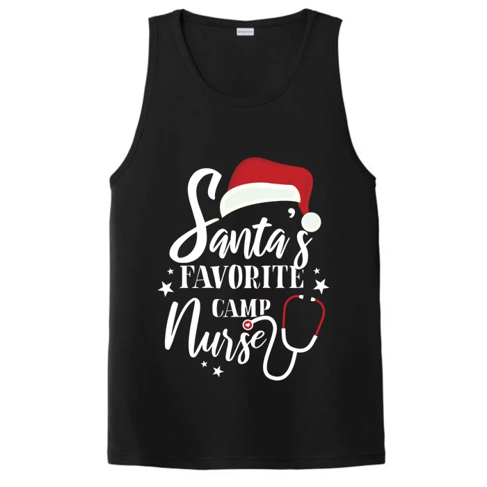 Santa Favorite Camp Nurse Outfit Funny Cute Xmas Gift Performance Tank