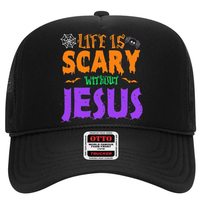 Scary Fall Christian Halloween Decorations High Crown Mesh Trucker Hat