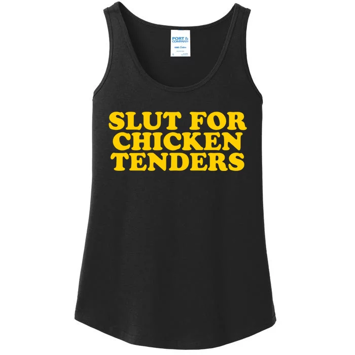 Slut For Chicken Tenders Funny Gag Gift Ladies Essential Tank