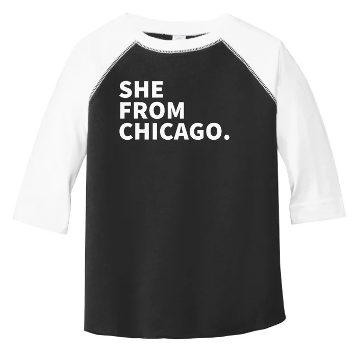 She From Chicago Toddler Fine Jersey T-Shirt