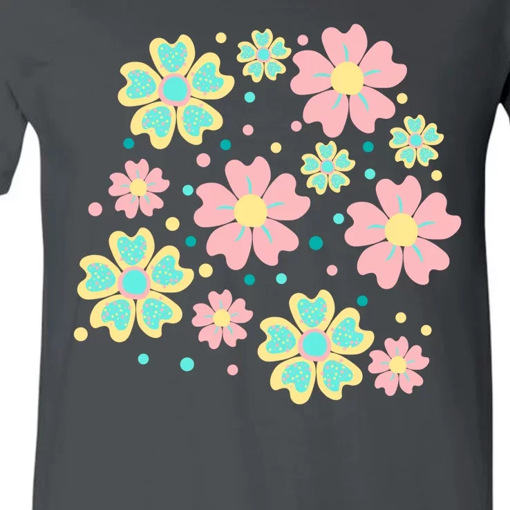 Spring Flower Cute Gift V-Neck T-Shirt