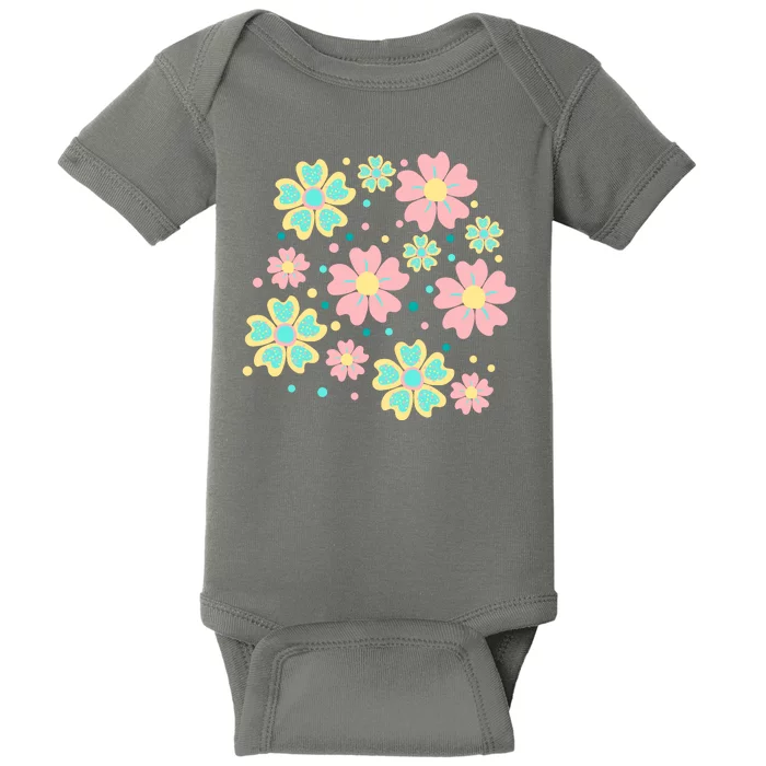 Spring Flower Cute Gift Baby Bodysuit